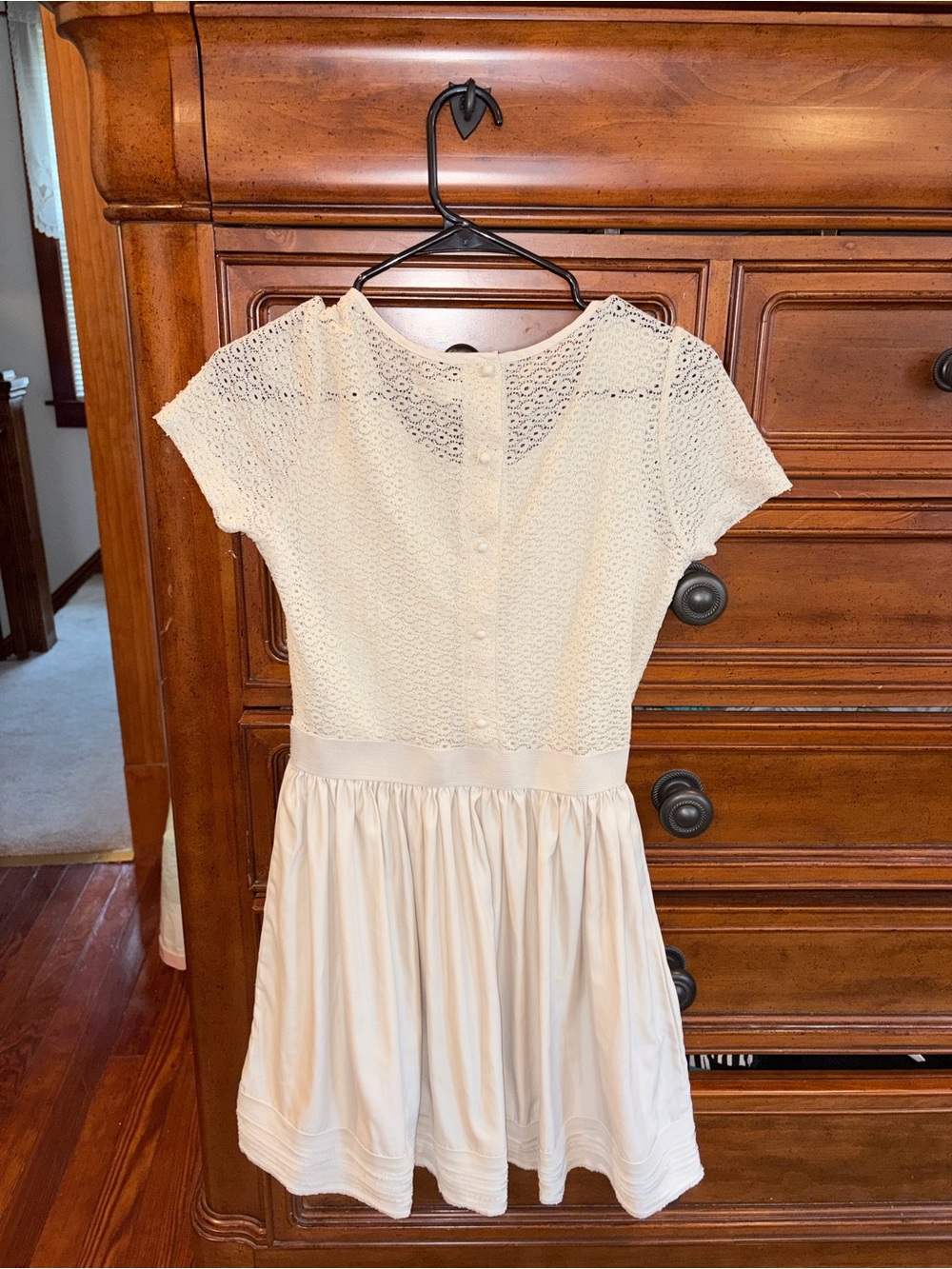 Cooperative Cream Lace Fit & Flare Skater Dress Women’s Medium - Picture 2 of 6